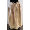 Beige Medieval Skirt with White Embroidery