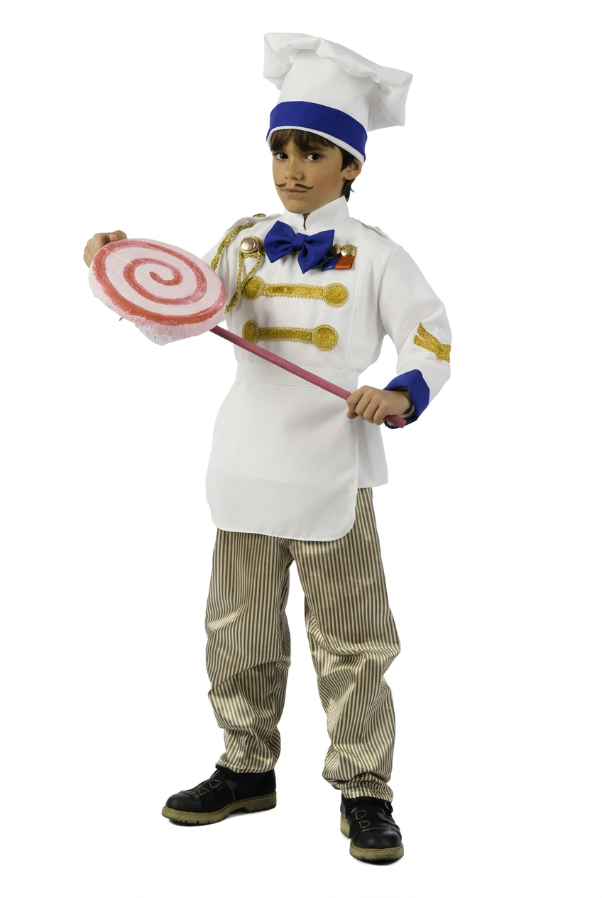 Children's Chef Costume with Jacket and Trousers