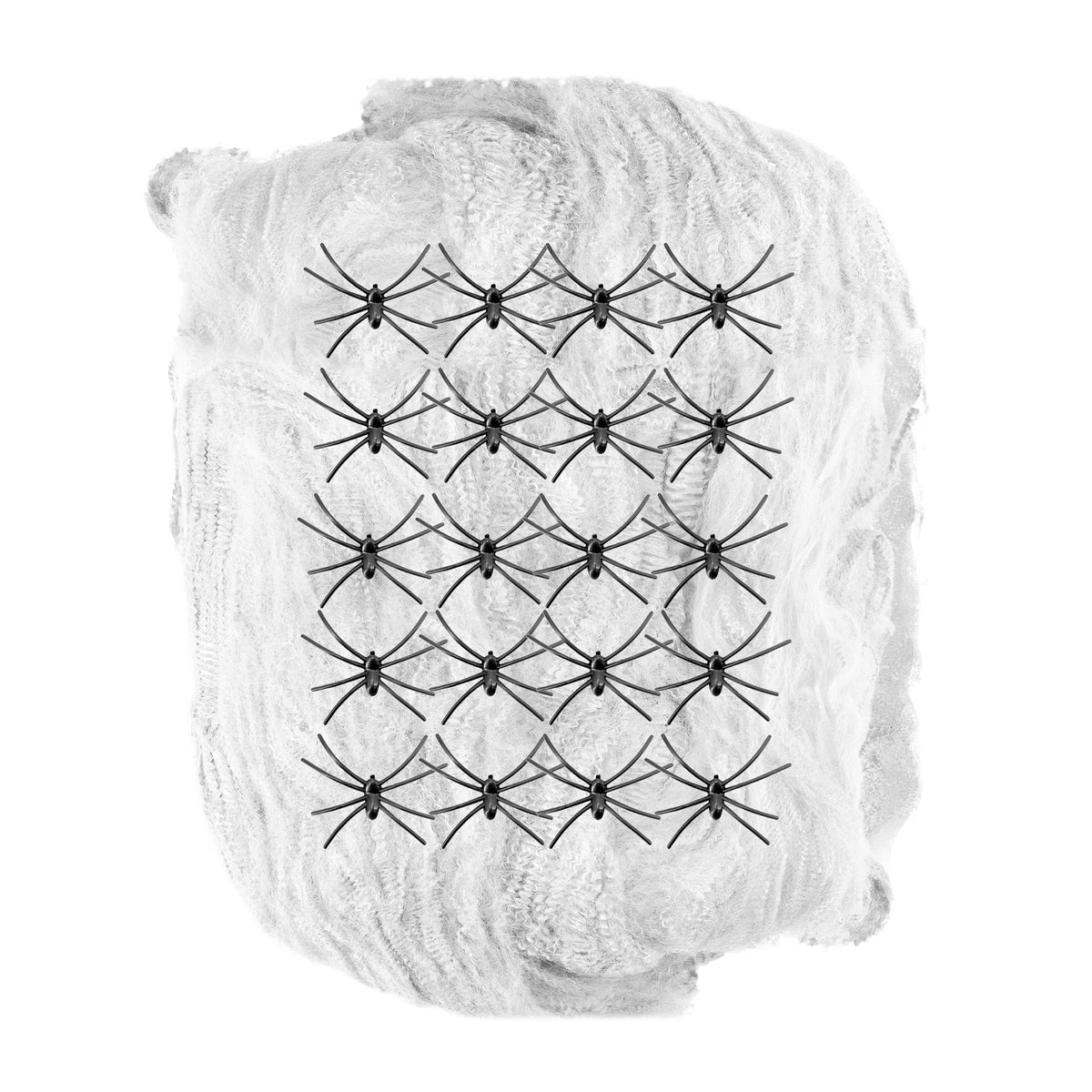 Telaraña Decorativa 500 g con Arañas — Decoración Halloween