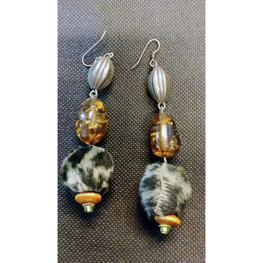 Pendientes Bola Pelito Verde