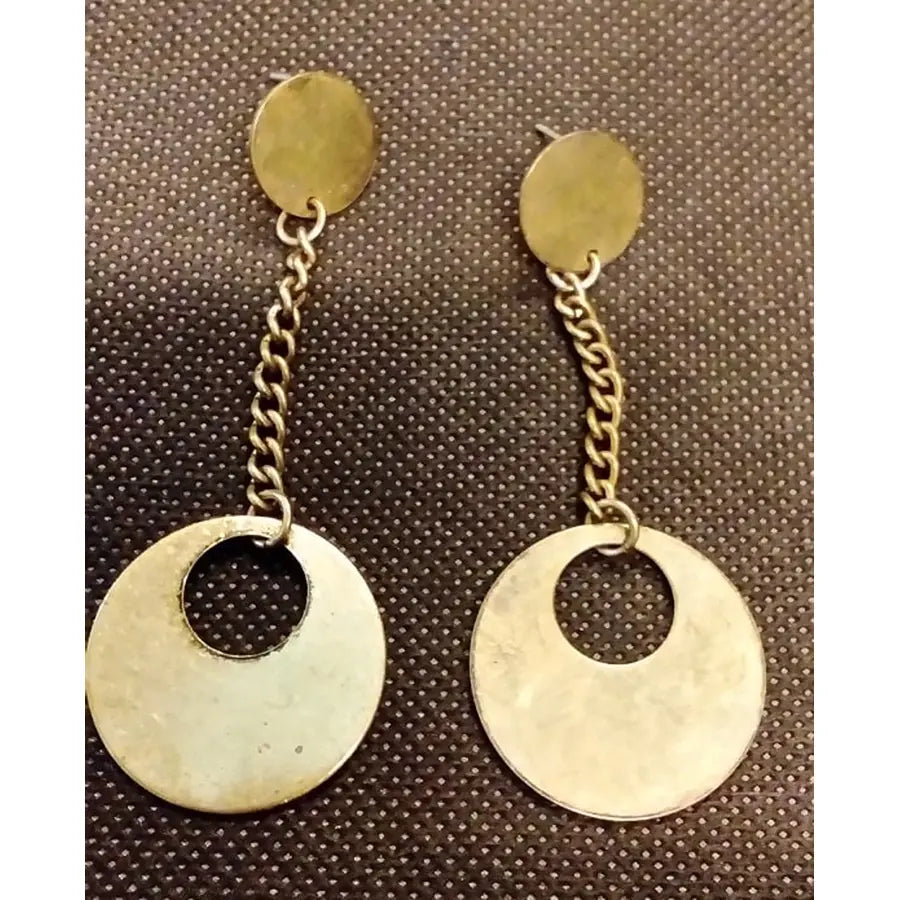 Round Gold Earrings