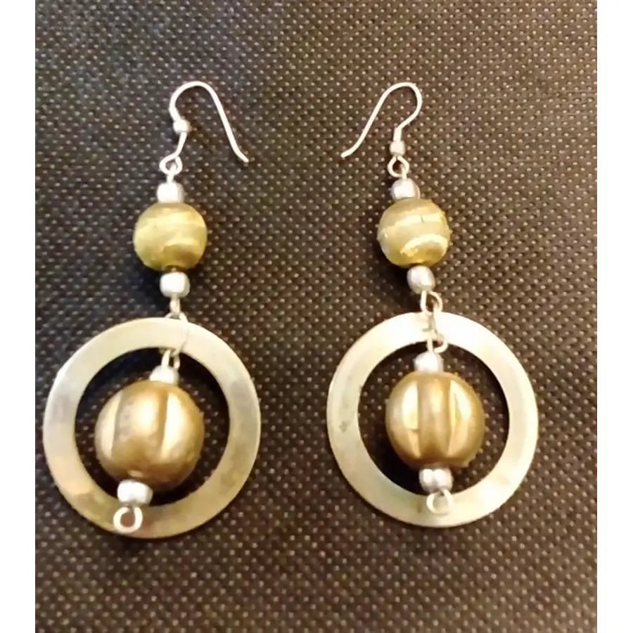 Gold Ball Earrings