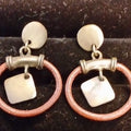 Pendientes Circulo Marron
