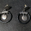 Pendientes Circulo Negro