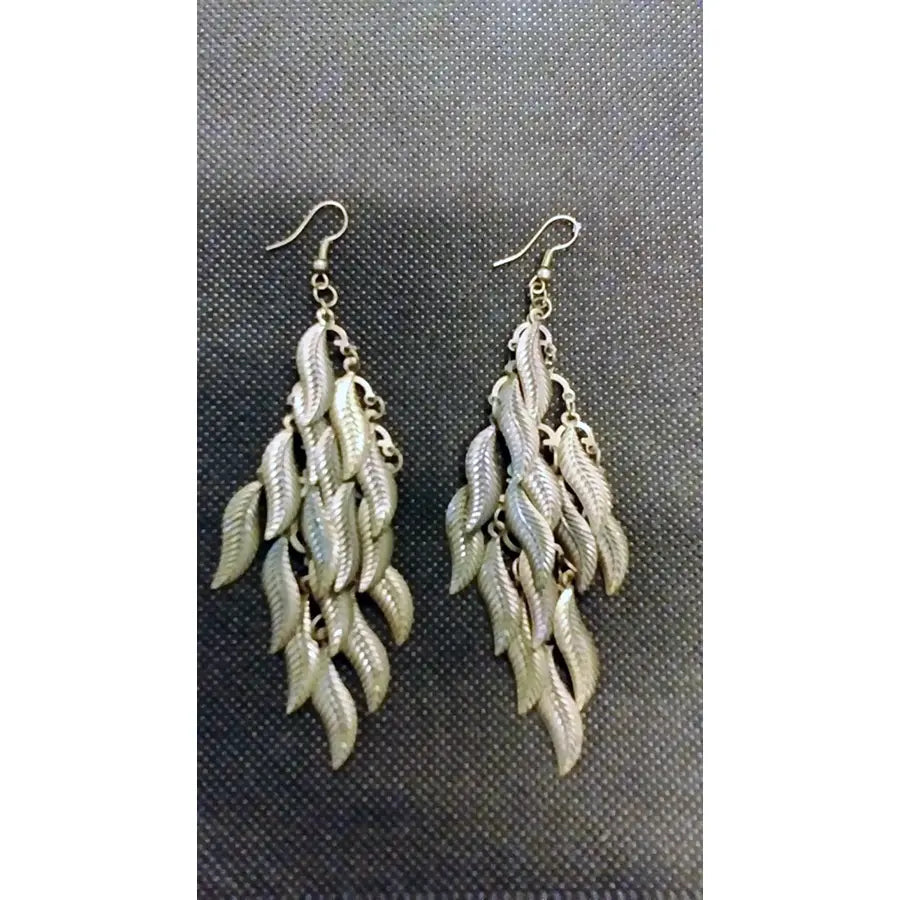 Pendientes Dorados Hojas