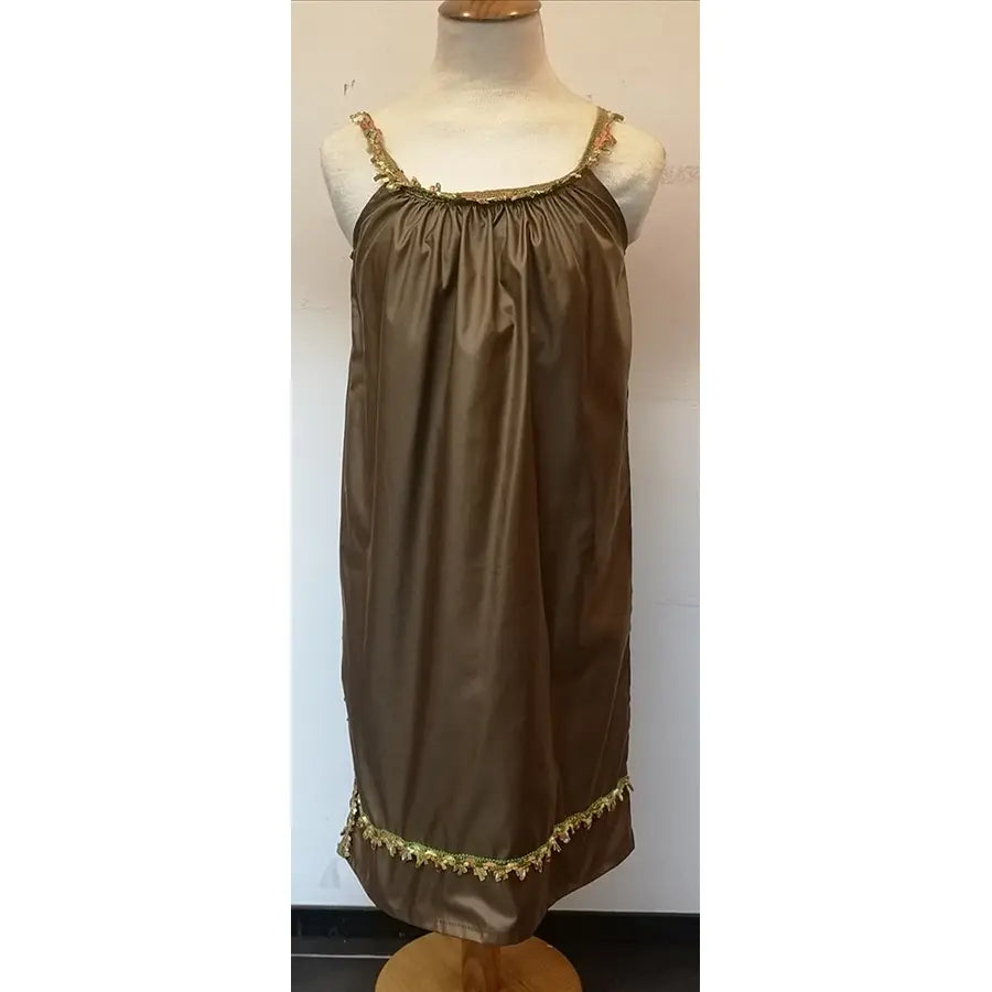 Vestido Romano de Tiras — Túnica Artesanal para Disfraz