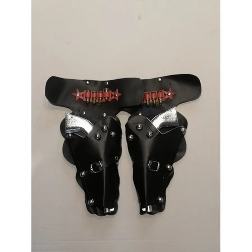 Cartuchera Doble con Pistolas – Accesorio Vaquero