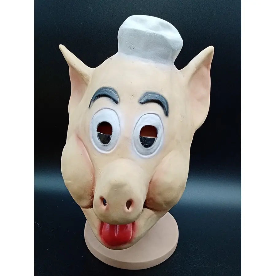 Mascara Cerdo Con Gorro