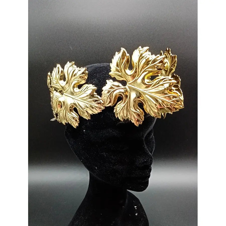 Corona Metal Hojas Neron