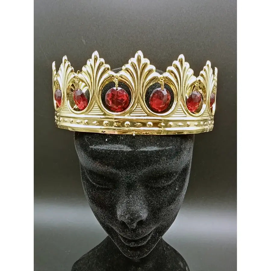 Corona Metal Piedras Rojas