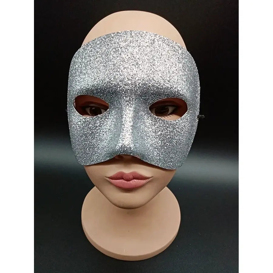 Antifaces Purpurina Gris