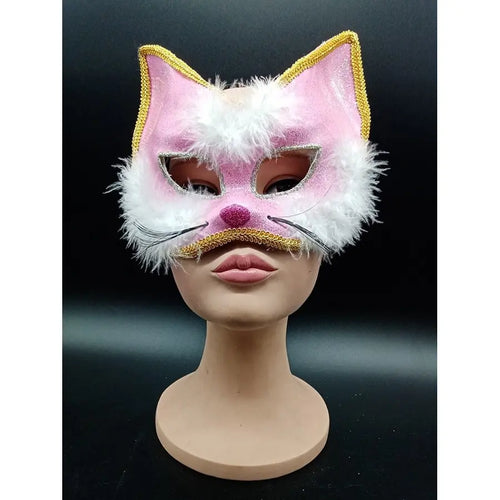 Antifaces Gato Rosa