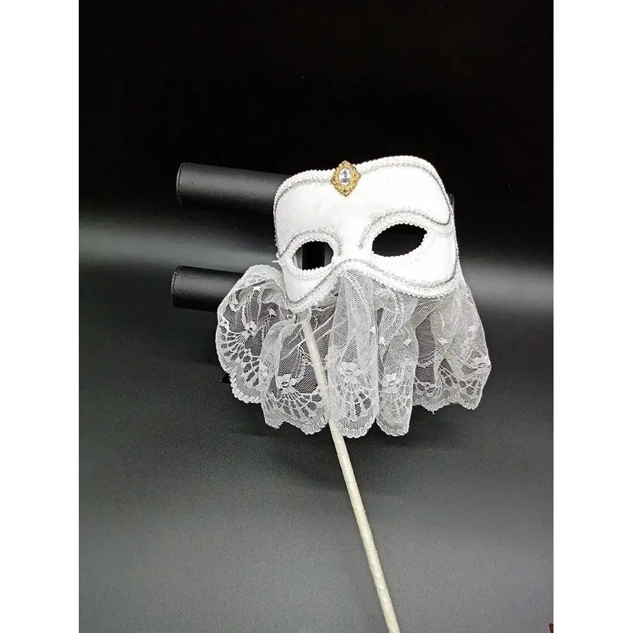 Antifaces Blanco Encaje