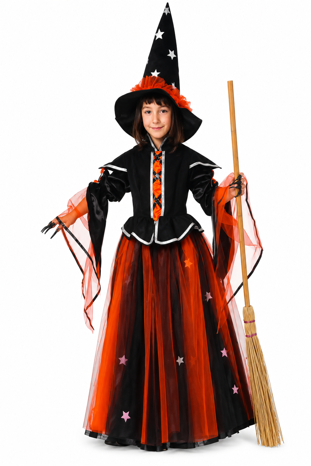 Deluxe Witch Costume for Kids – Dress and Hat