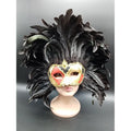 Antifaces Veneciano Plumaje Negro