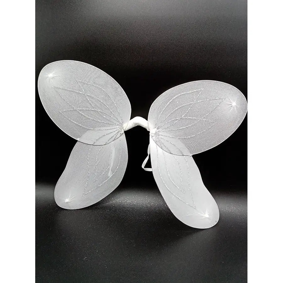 White Glitter Wings