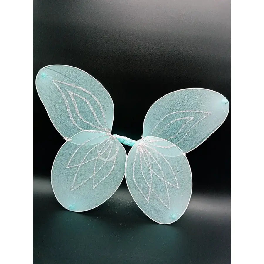 Alas Azul Claro Purpurina