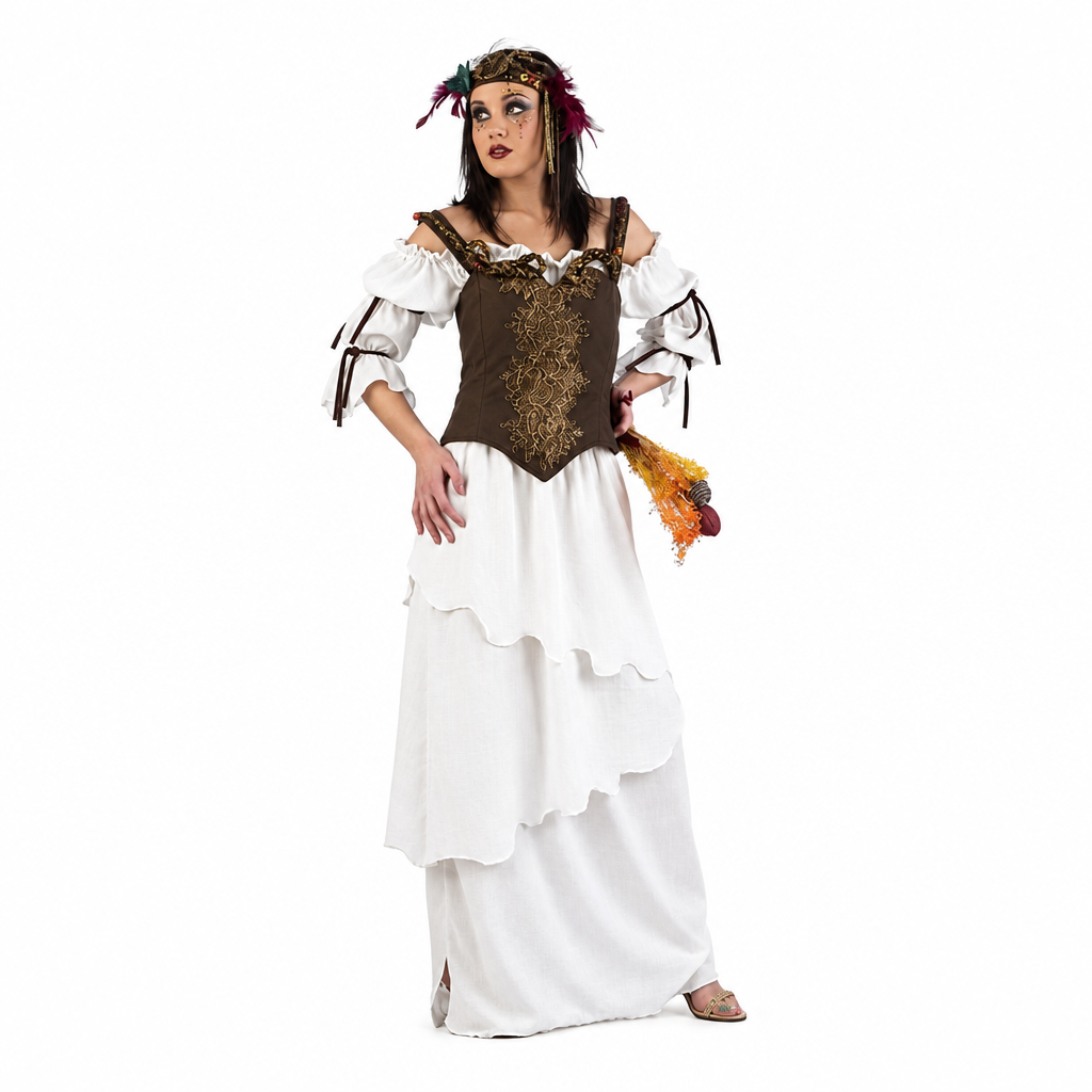 Autumn Medieval Lady Costume.