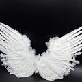 Alas Plumas Blancas Purpurina
