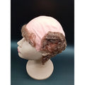Calva de Látex con Pelo Castaño