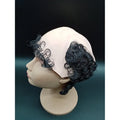 Calva de Látex con Pelo Negro