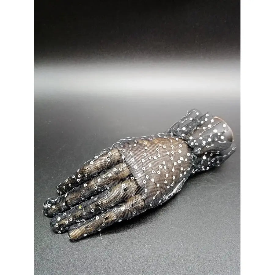 Sequin Gloves Black M2