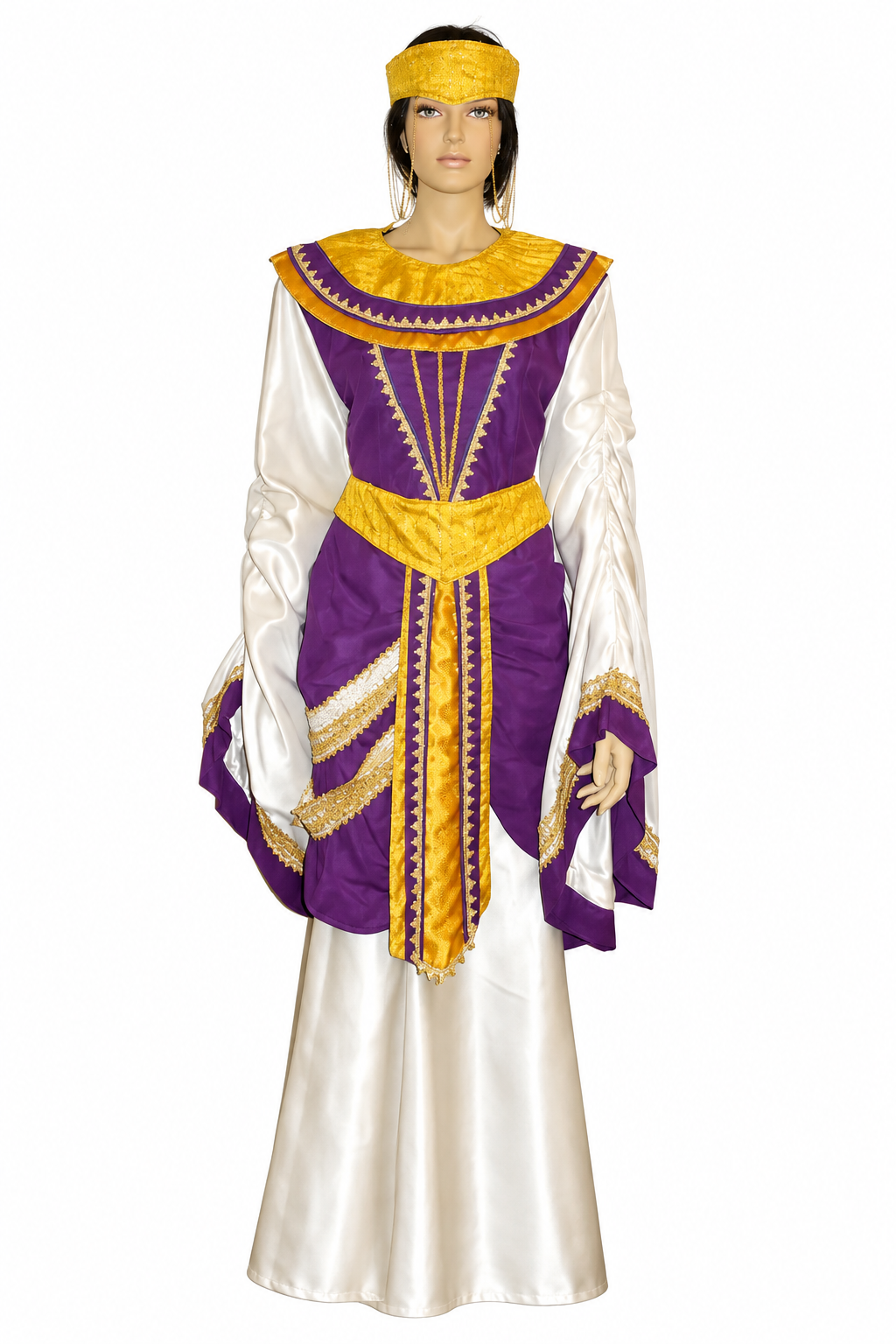 Disfraz Cleopatra Plateado Adulto – Traje Egipcio De Época