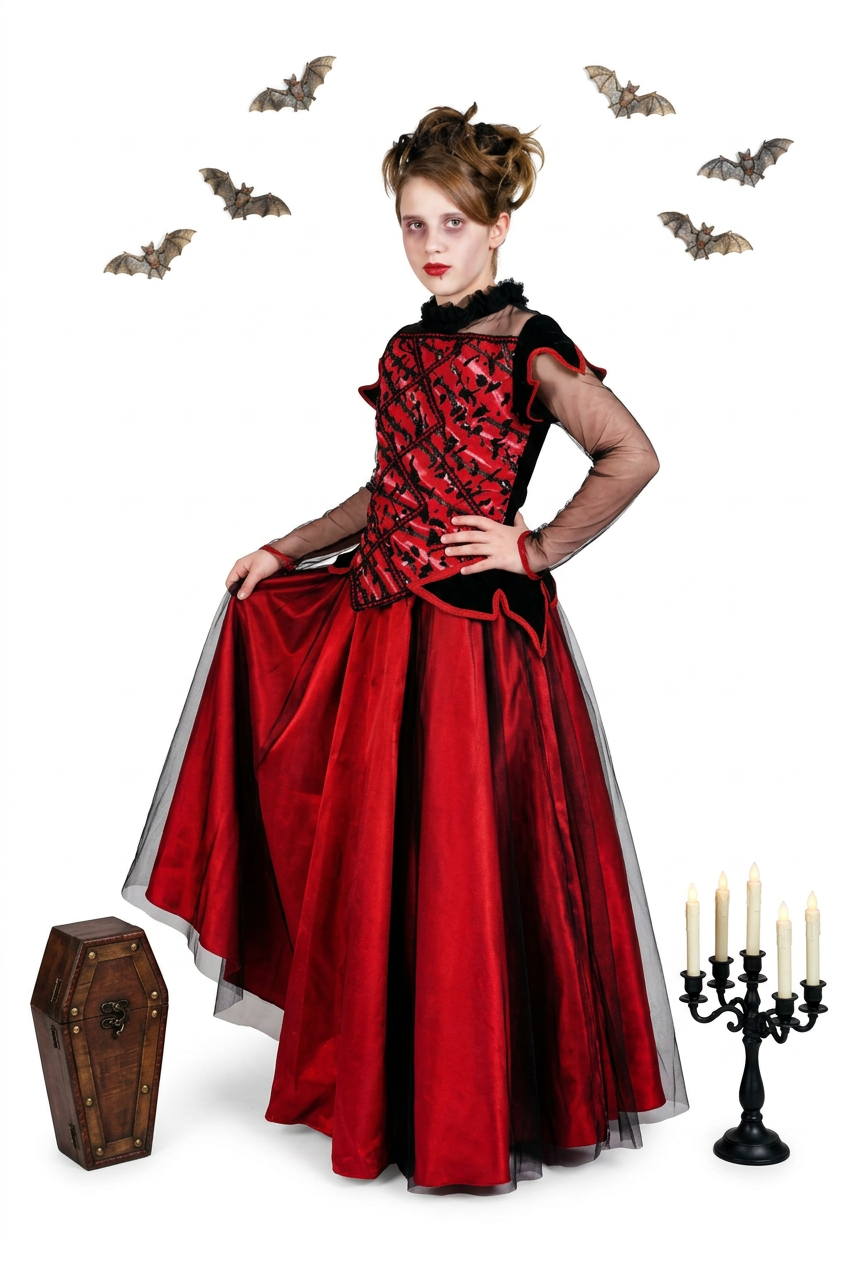 Disfraz Oscuro Infantil - Vampiresa