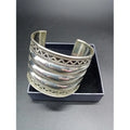 Brazalete Ancho Plateado 01