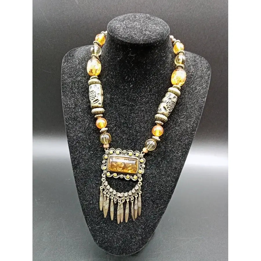 Collar Piedra Marron