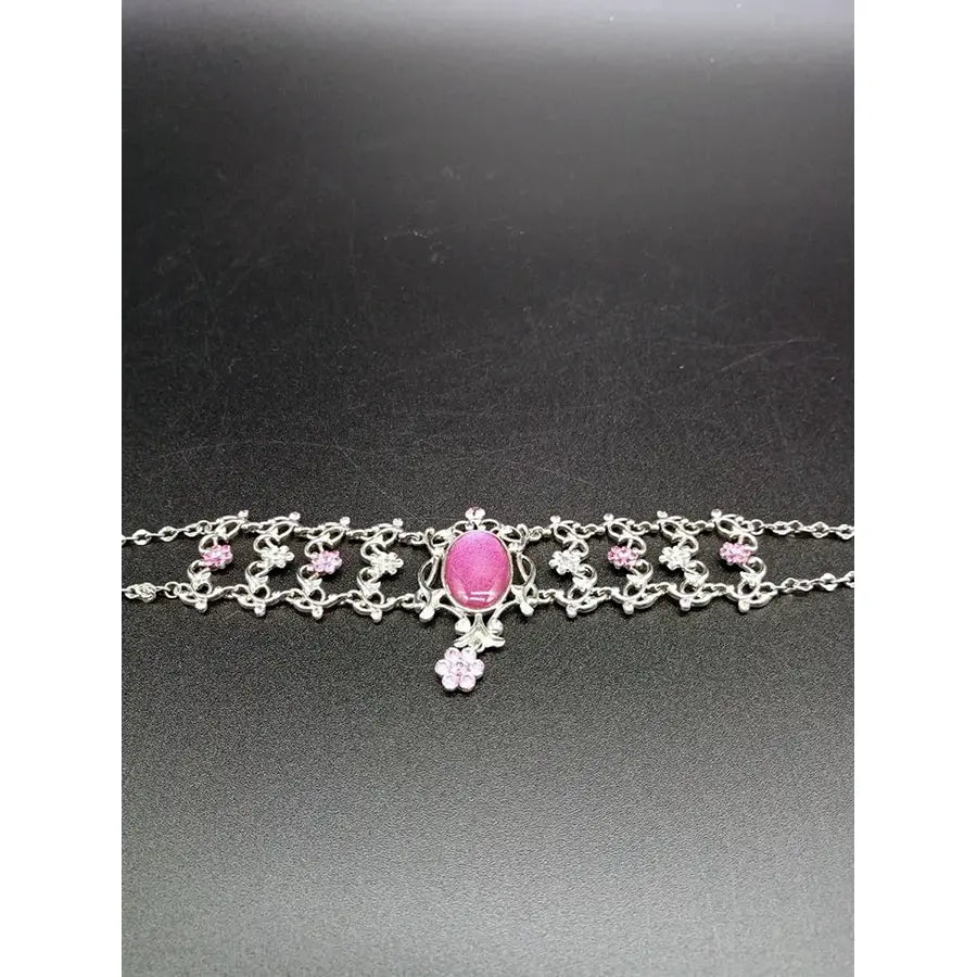 Gargantilla Piedra Rosa