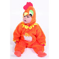 Kids' Rooster Costume – Orange Jumpsuit with Comb