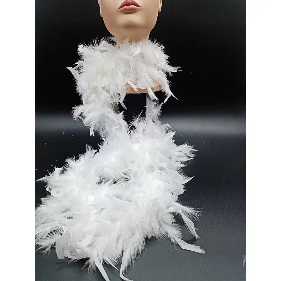 Boa Blanca Plumas