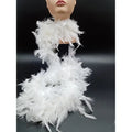 Boa Blanca Plumas
