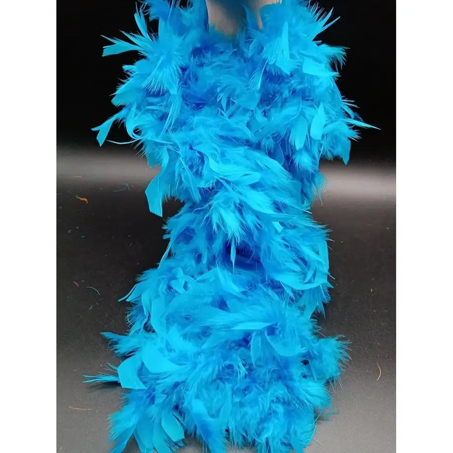 Boa Azul Claro Plumas