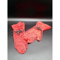 Guantes Araña de Terciopelo Rojo
