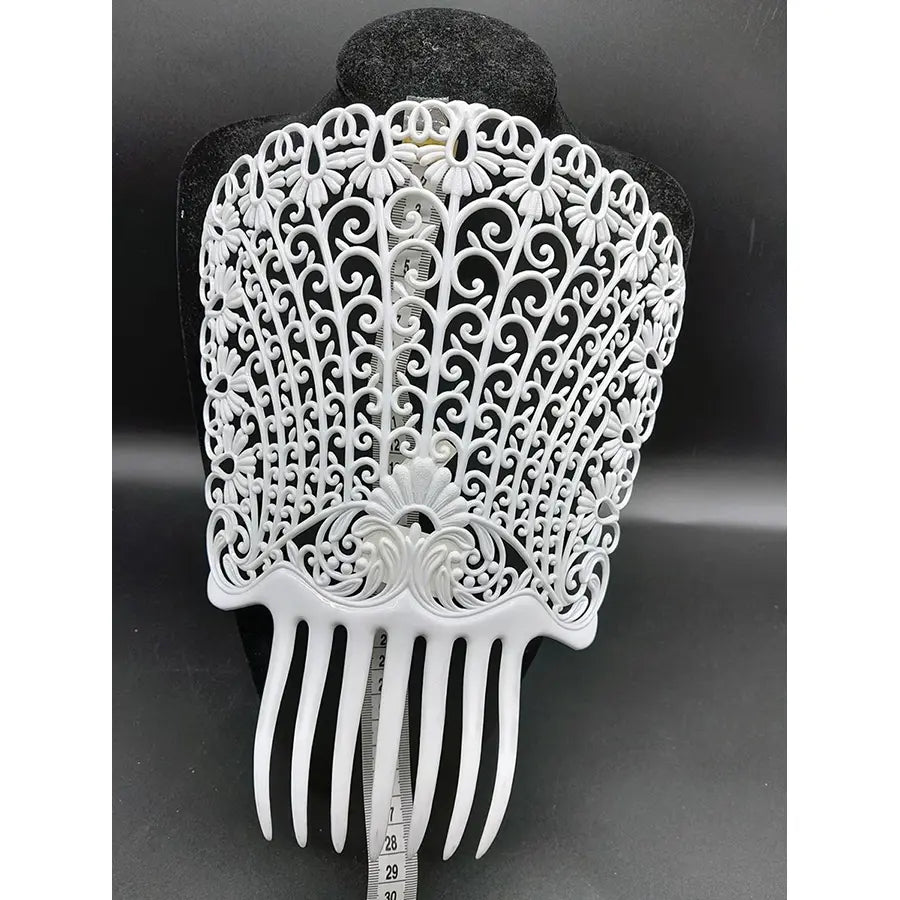Sevillana Comb 28cm x 26cm White