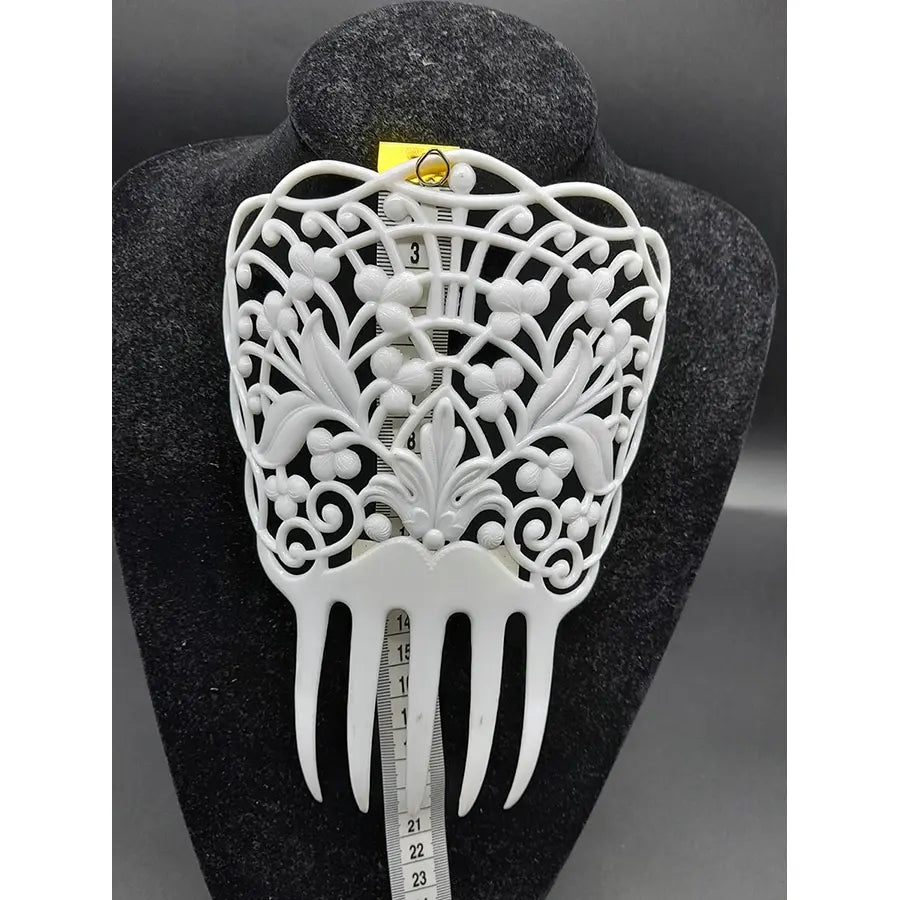 Peineta Sevillana 20Cm X 16Cm Blanca