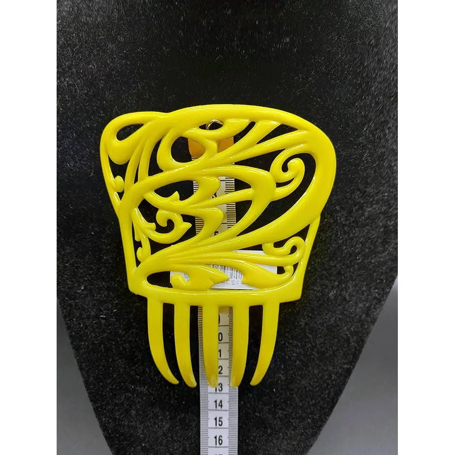 Sevillian Comb 14cm x 12cm Yellow