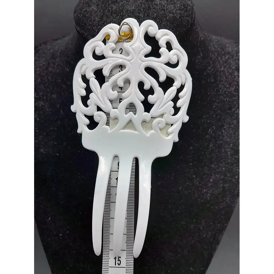Peineta Sevillana 15Cm X 9Cm Blanca