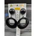 Sevillana Medium Black Earrings