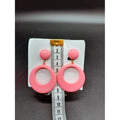Pendientes Sevillana Pequeños Rosa Claro