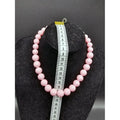 Collar Bolas Sevillana.Rosa.