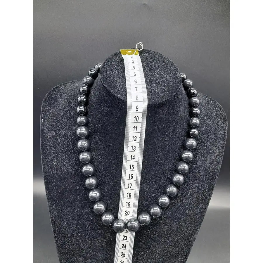 Black Sevillana Beaded Necklace