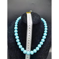 Collar Bolas Sevillana Azul Claro