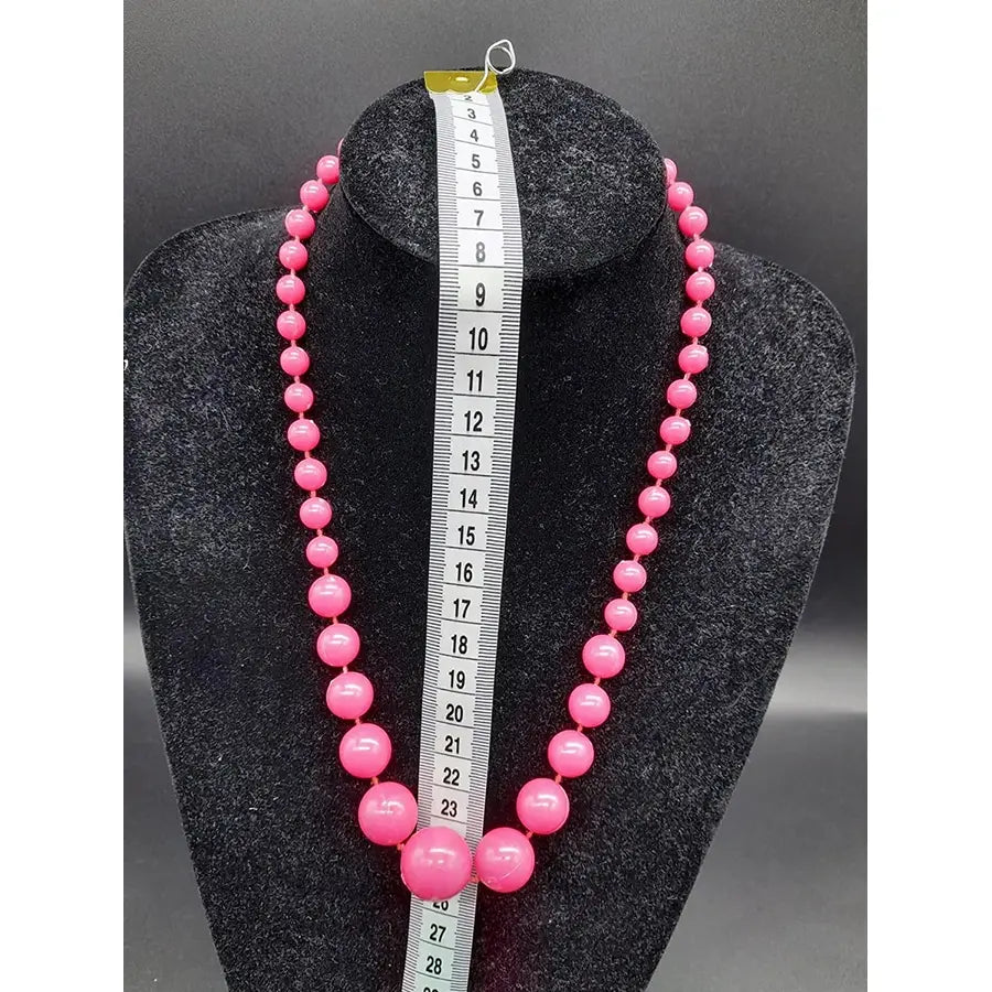 Collar Bolas Sevillana Rosa Oscuro