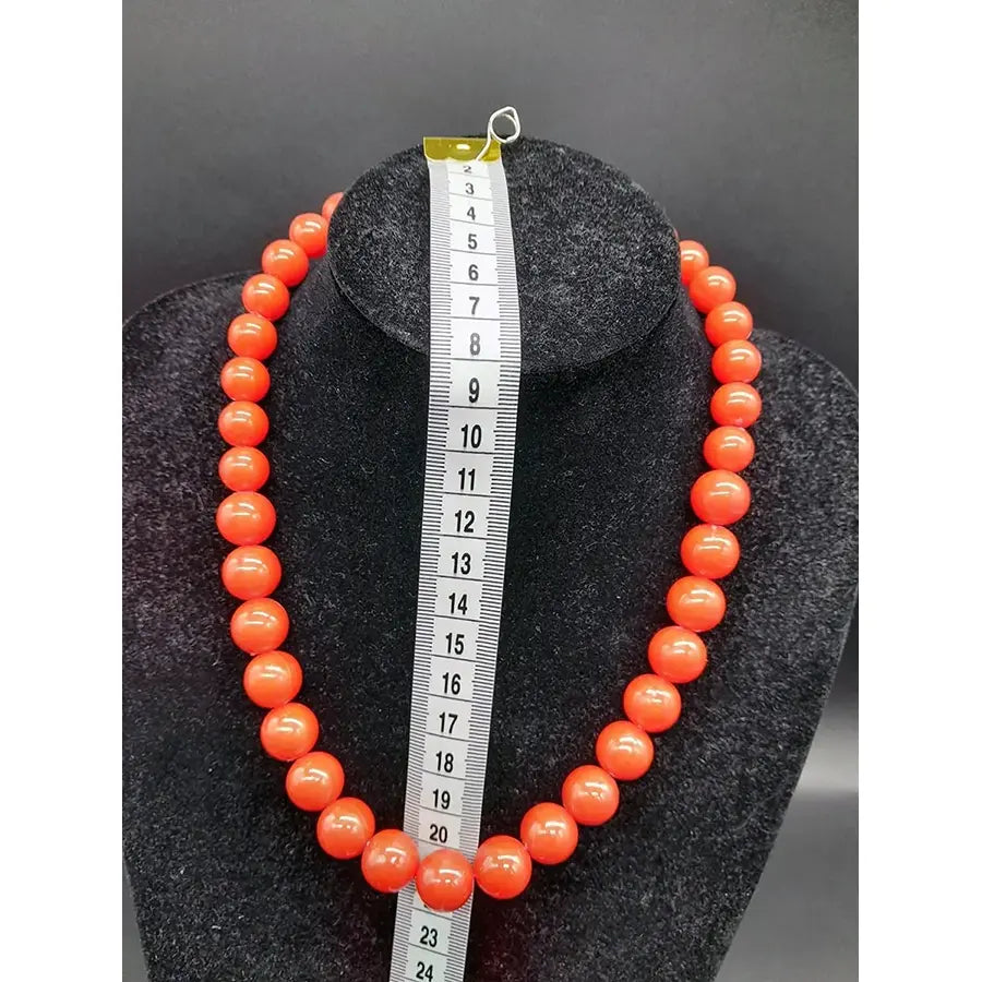Collar Bolas Sevillana Naranja