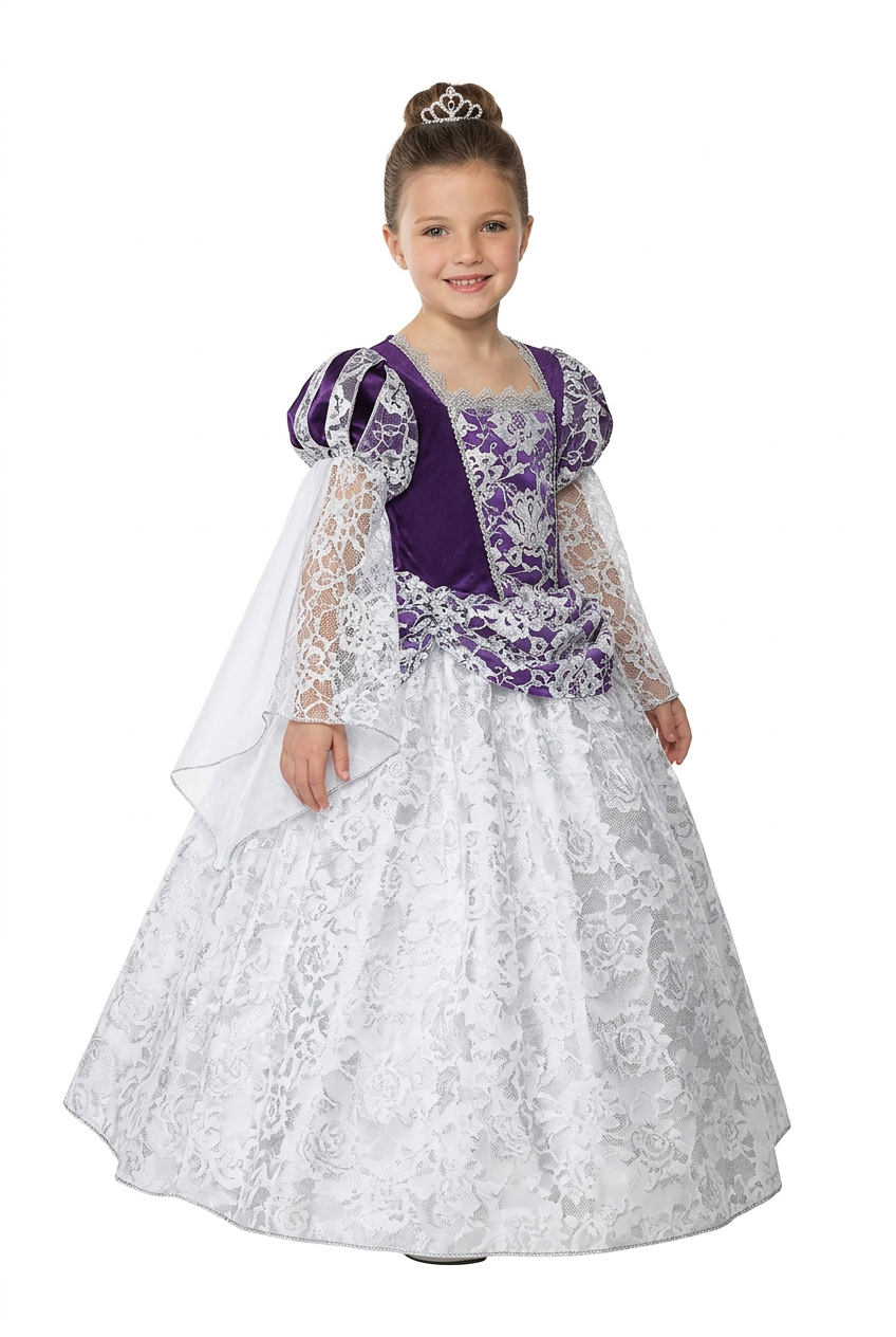 Princess Eugenie de Montijo Costume for Children – Period Dress for Girls