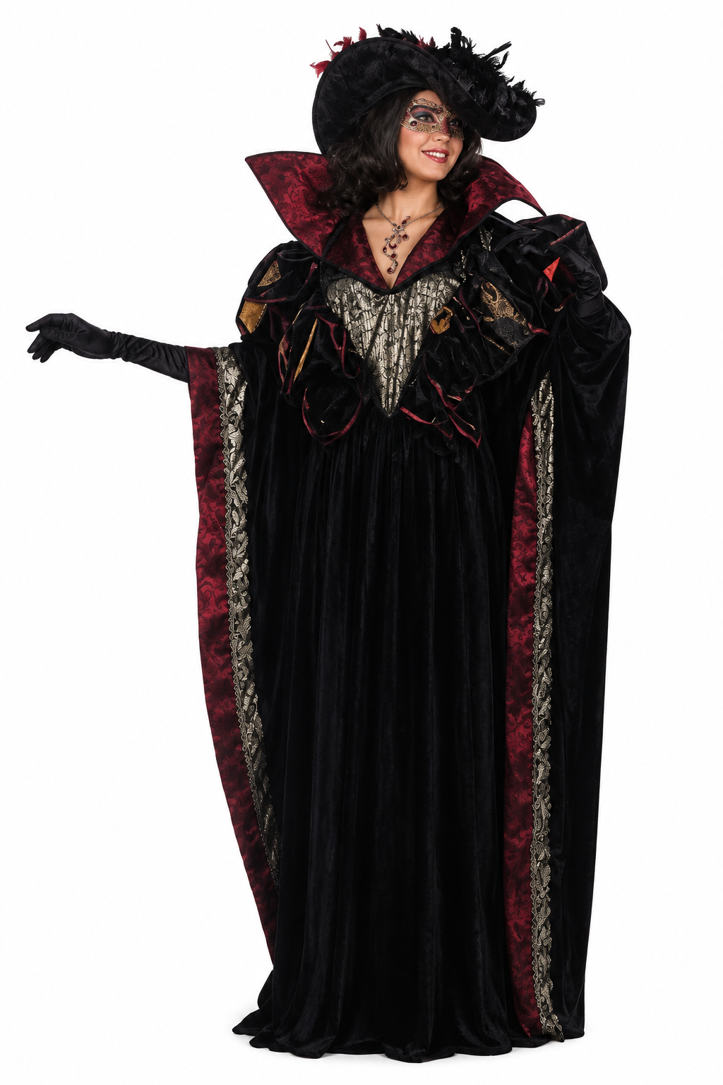 Women's Venetian Lady Adult Costume - Venetian Carnival Outfit