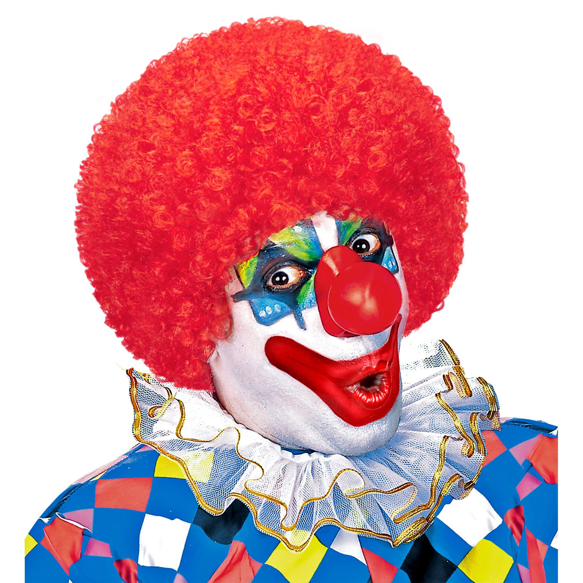 Peluca Rizo Payaso Colores Widmann